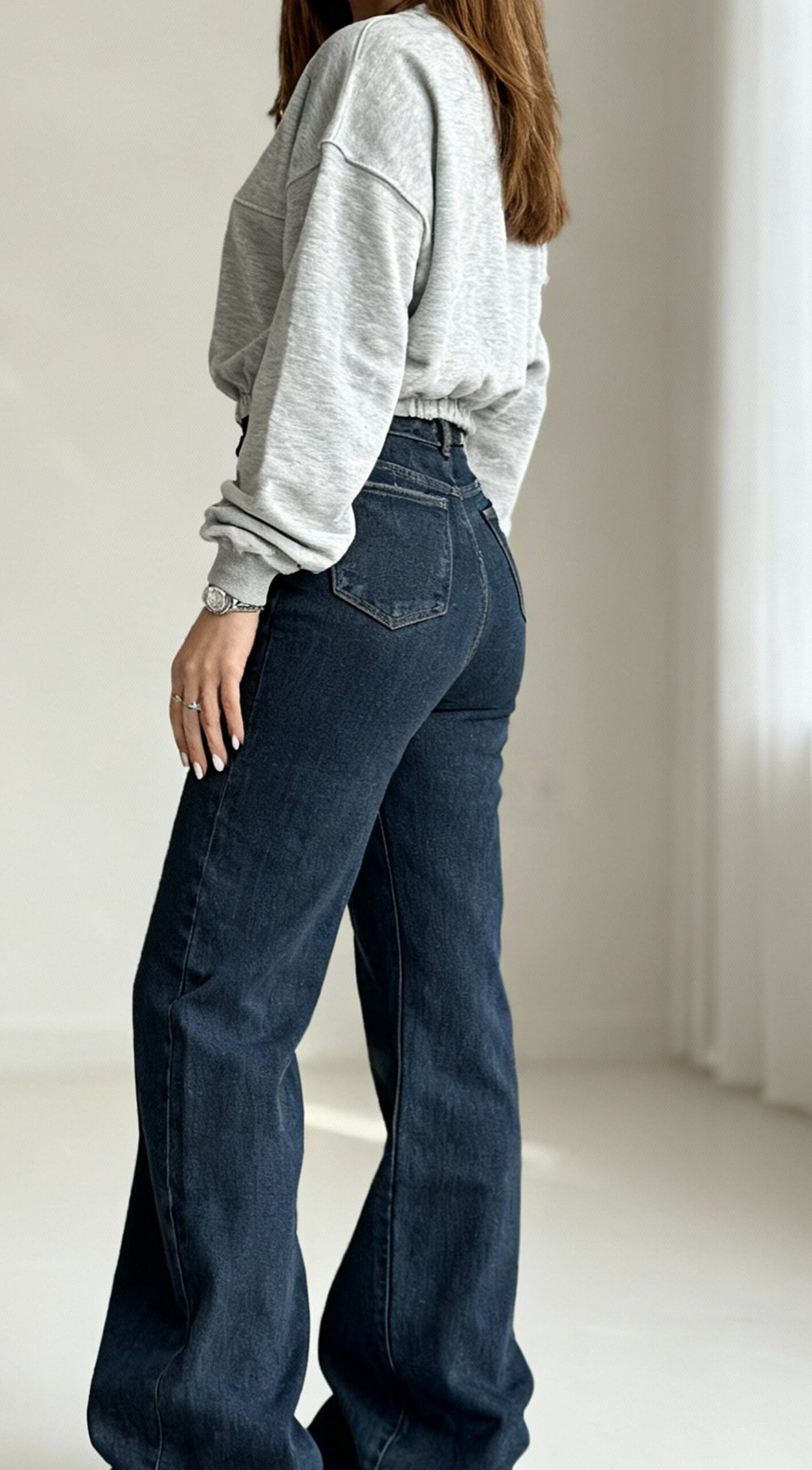 شلوار نیم بگ پلاس کثیف شور - Image 5