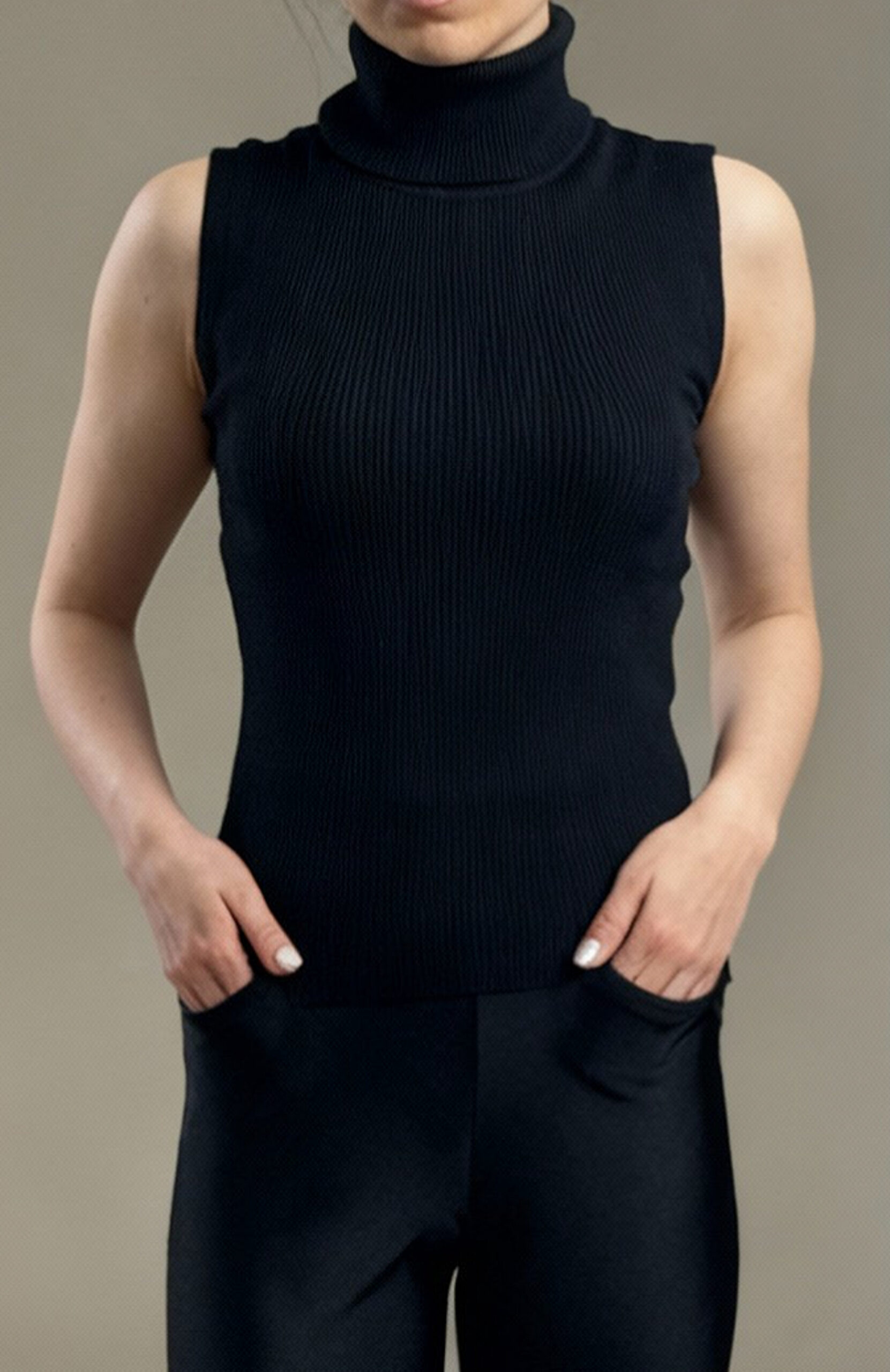 بافت گپ اصلی حلقه ای یقه اسکی