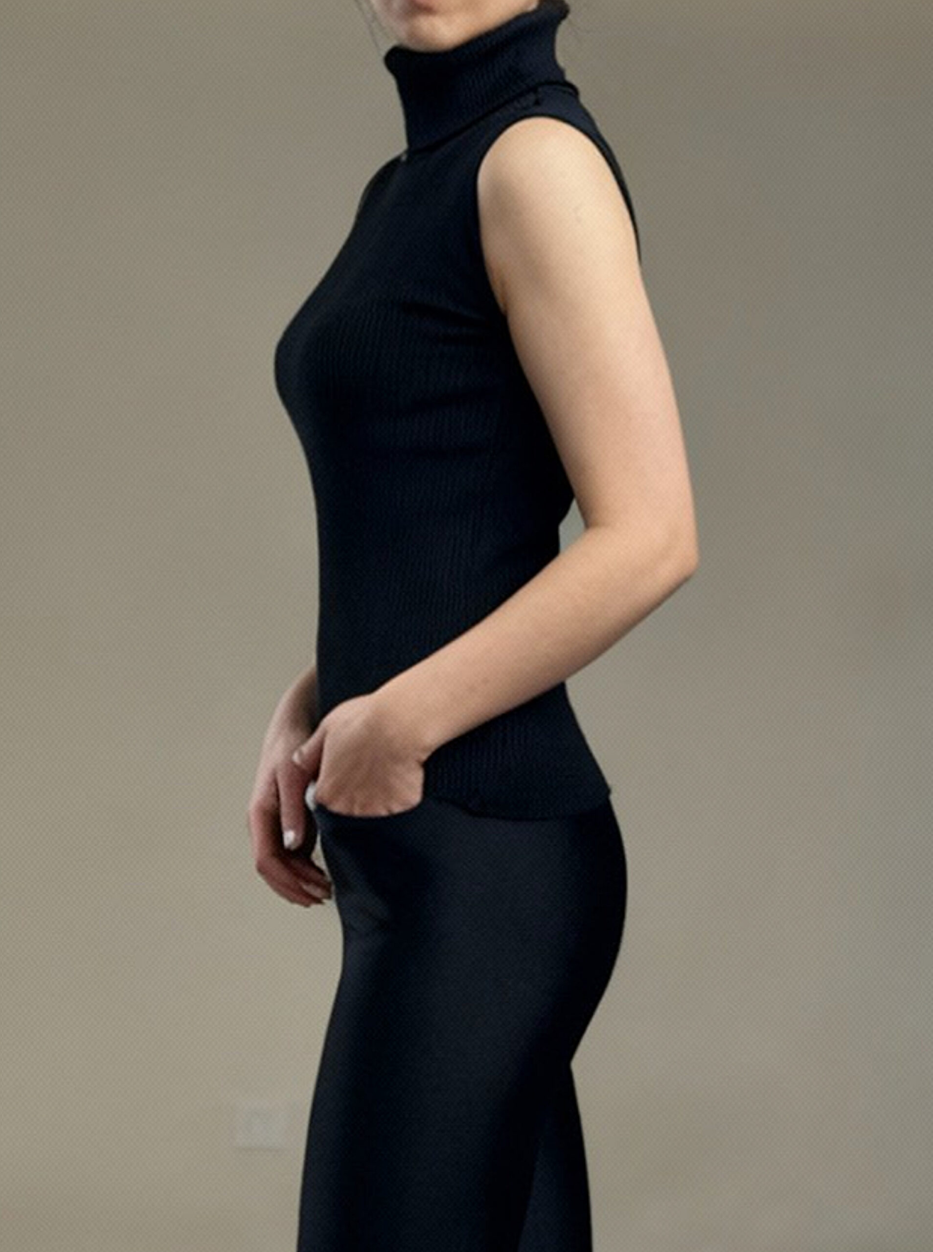 بافت گپ اصلی حلقه ای یقه اسکی - Image 2