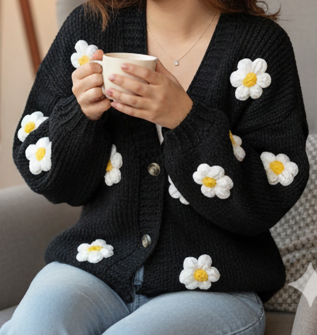 ژاکت ترک گلدار شکیلا - Image 3