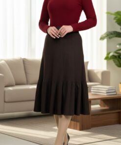 دامن بافت چین دار کلوش