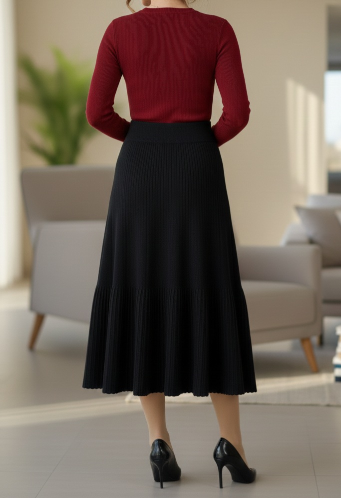 دامن بافت چین دار کلوش - Image 4