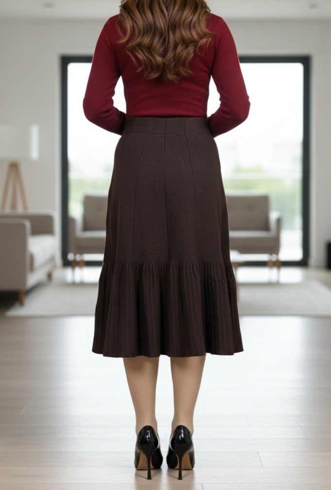 دامن بافت چین دار کلوش - Image 5