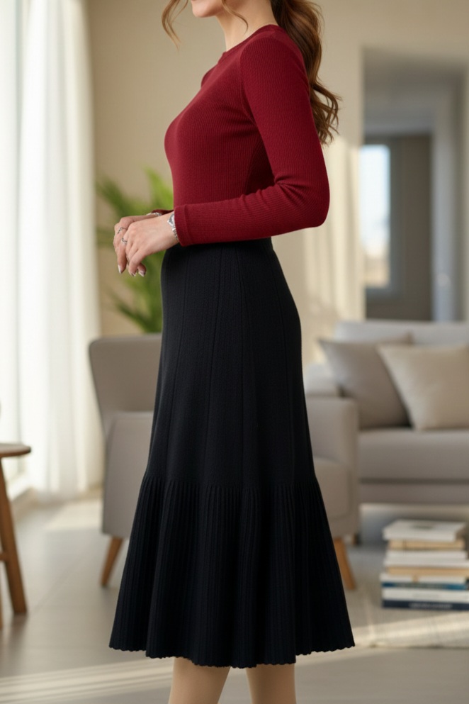 دامن بافت چین دار کلوش - Image 7