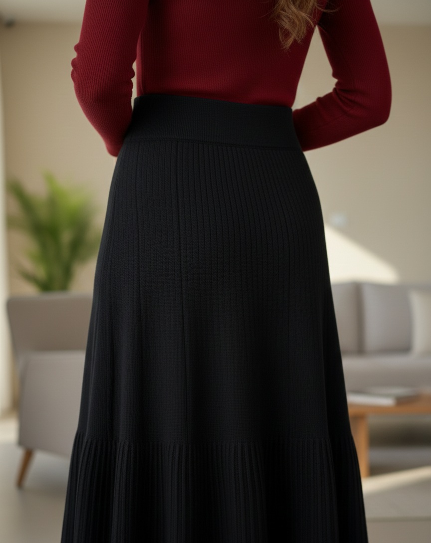 دامن بافت چین دار کلوش - Image 8