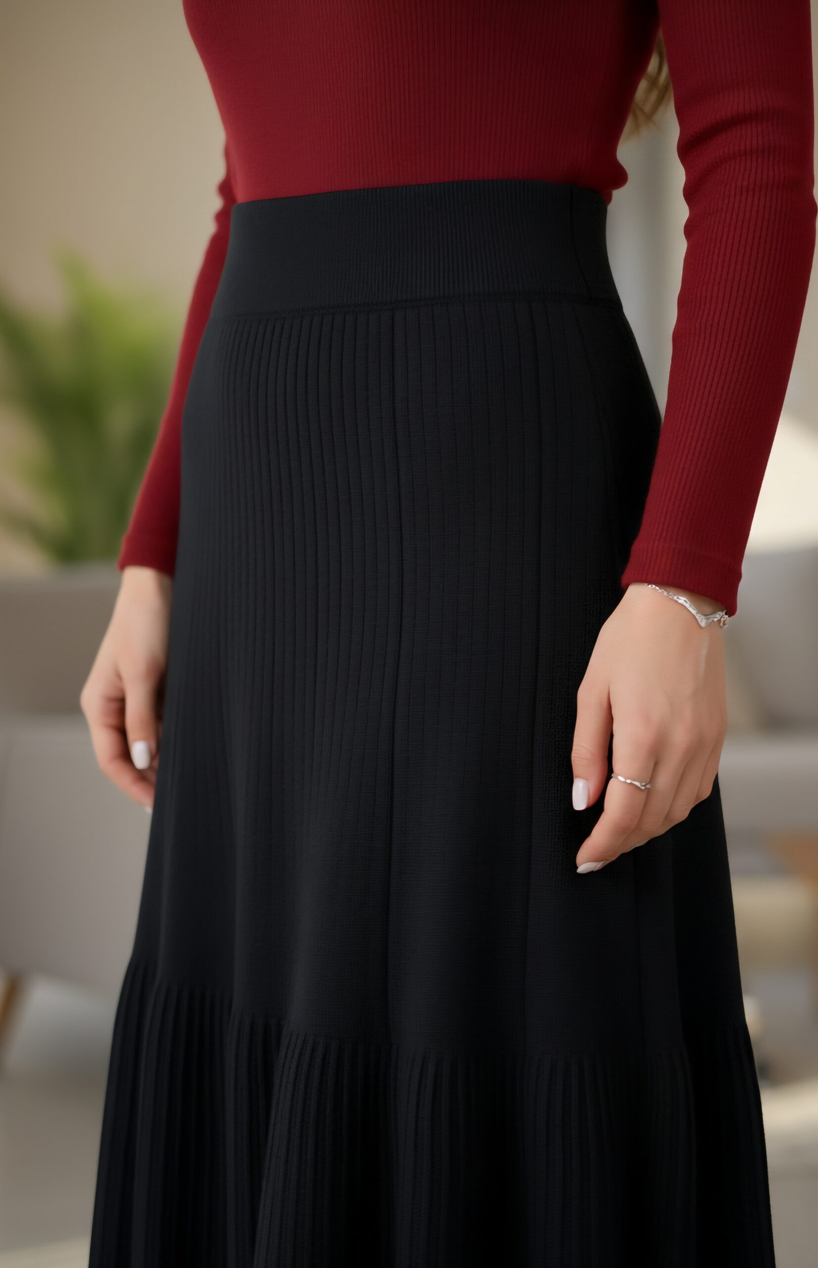 دامن بافت چین دار کلوش - Image 9