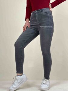 شلوار اسکینی زنانه طوسی تیره