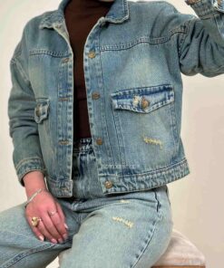 کت جین زنانه کوتاه لوییز