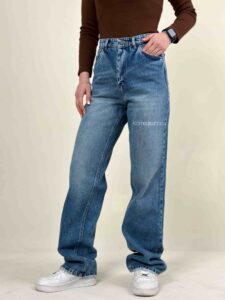 شلوار واید استریت زنانه NB ( آبی وسط )