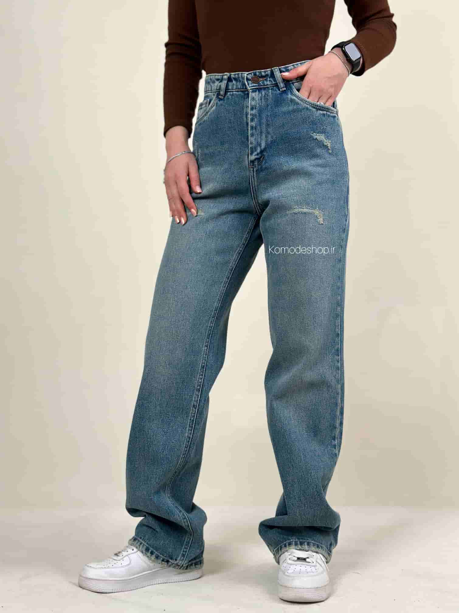 شلوار واید استریت زنانه NB ( برفکی کثیف )