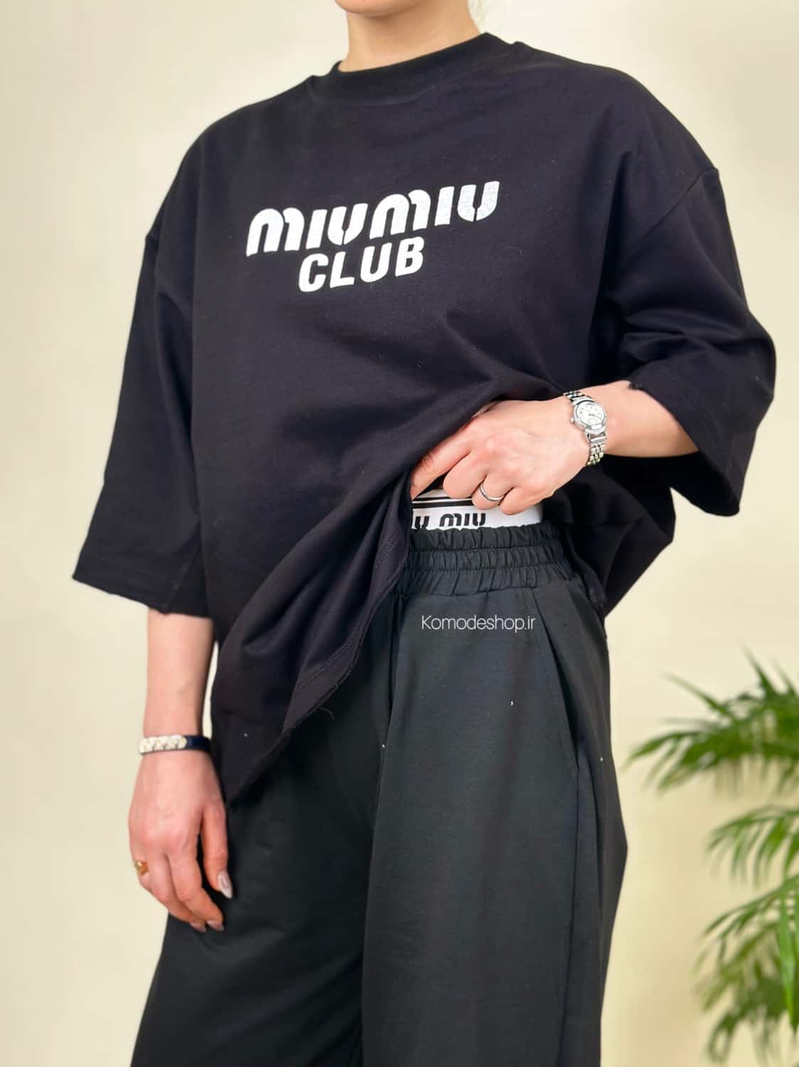 تیشرت باکسی میو میو زنانه - Image 11