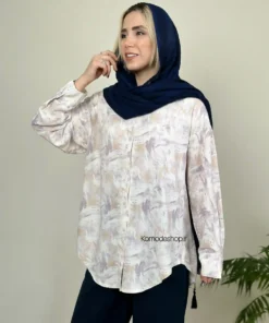 شومیز قد 75 طرحدار رابیت