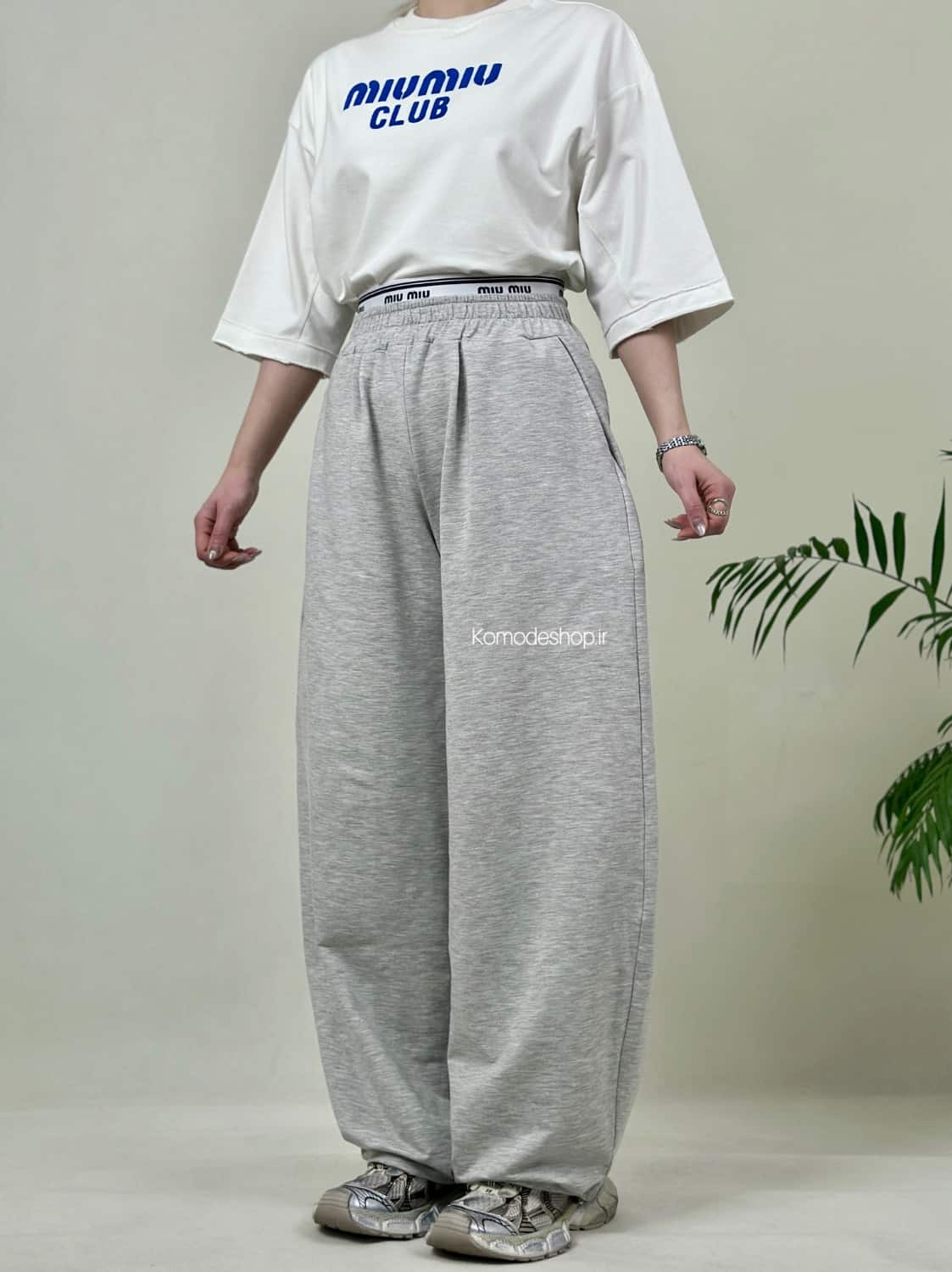 شلوار جاگر تابستانی زنانه miu miu - Image 19