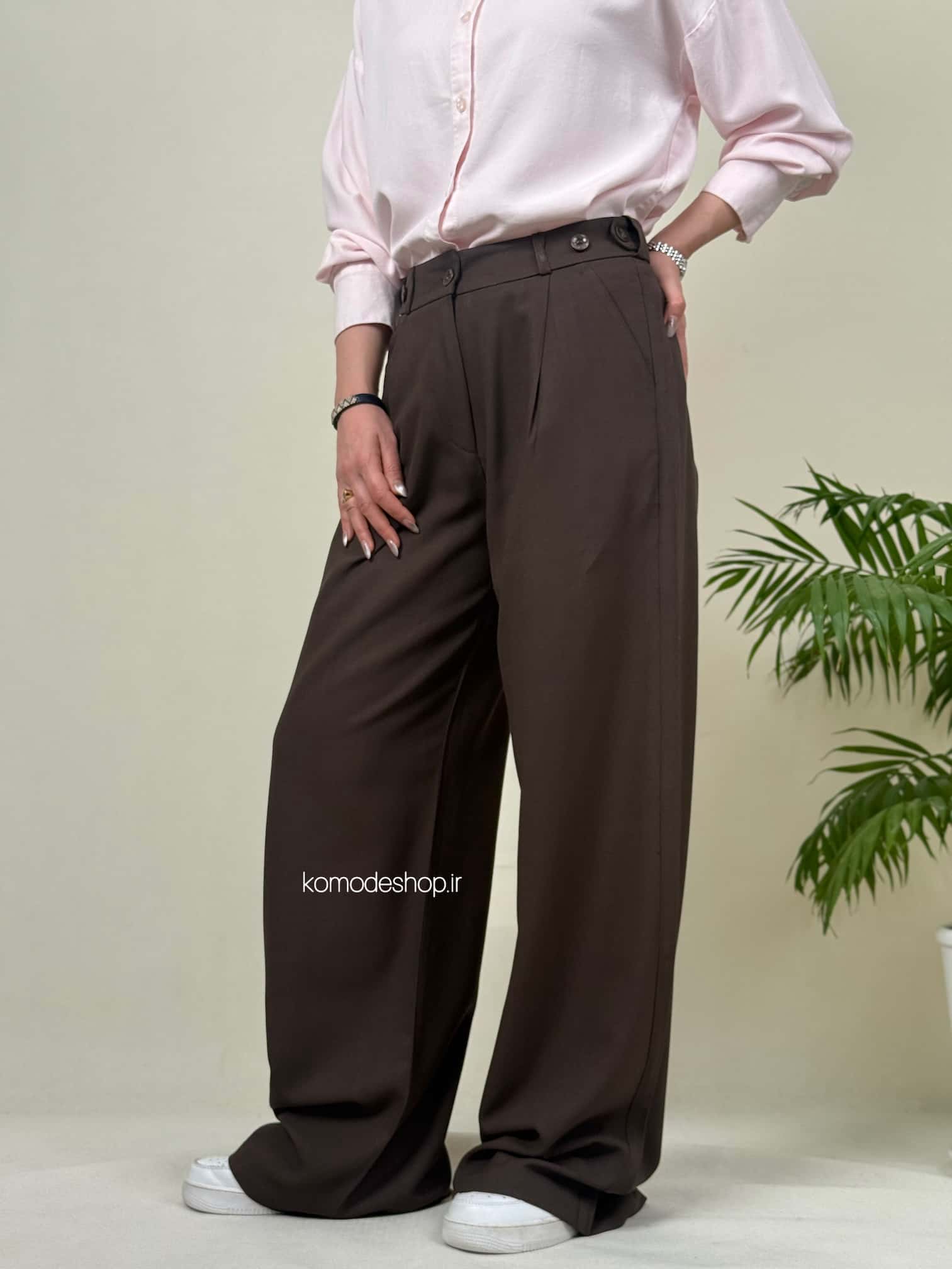 شلوار بگ اسلپ ترک کمر مخفی - Image 7