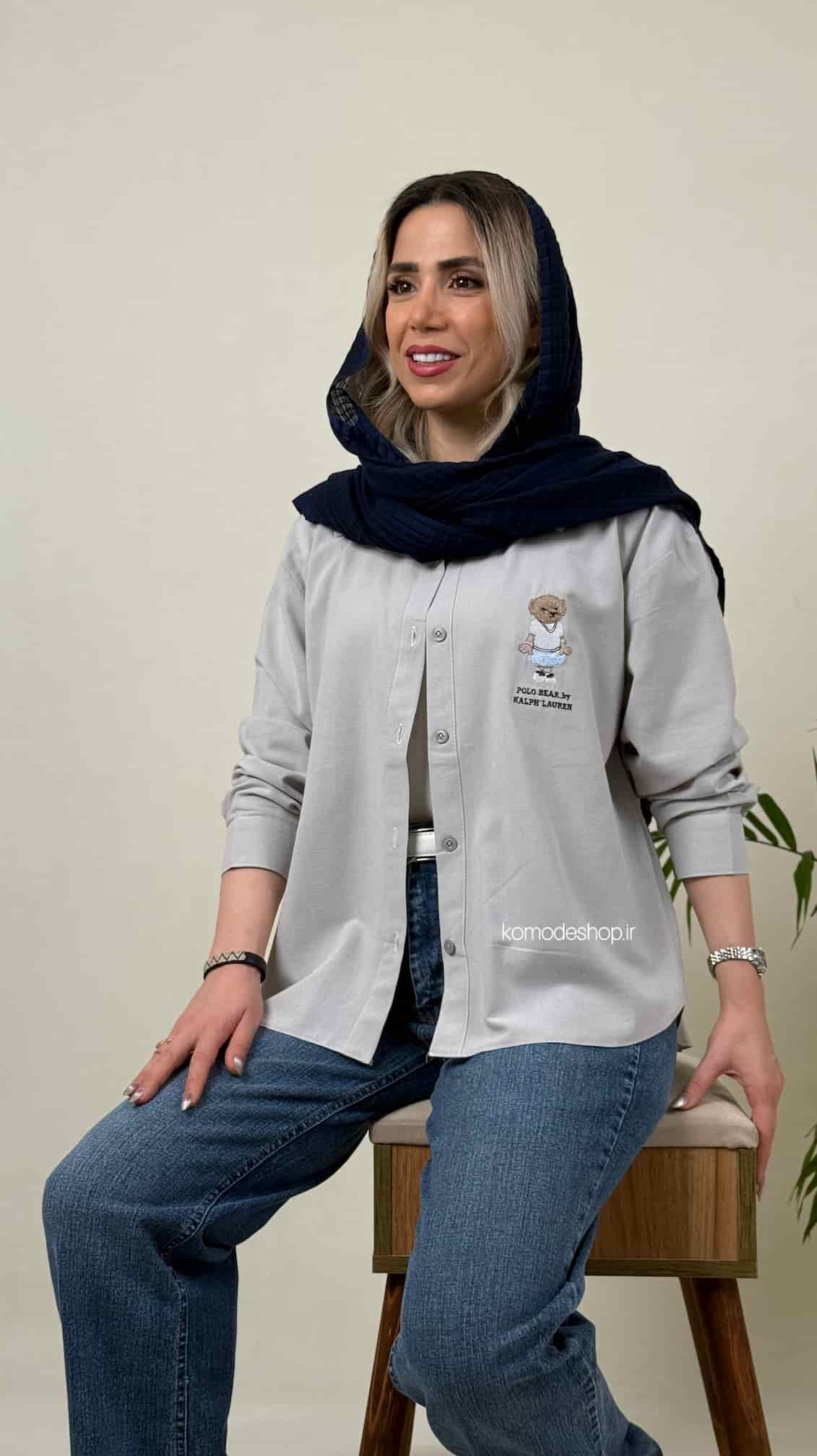 شومیز لینن رالف - Image 4