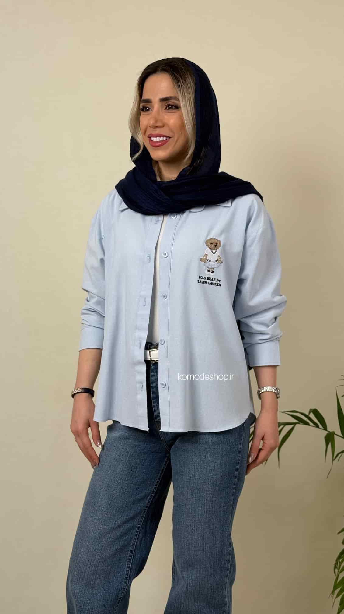 شومیز لینن رالف - Image 6