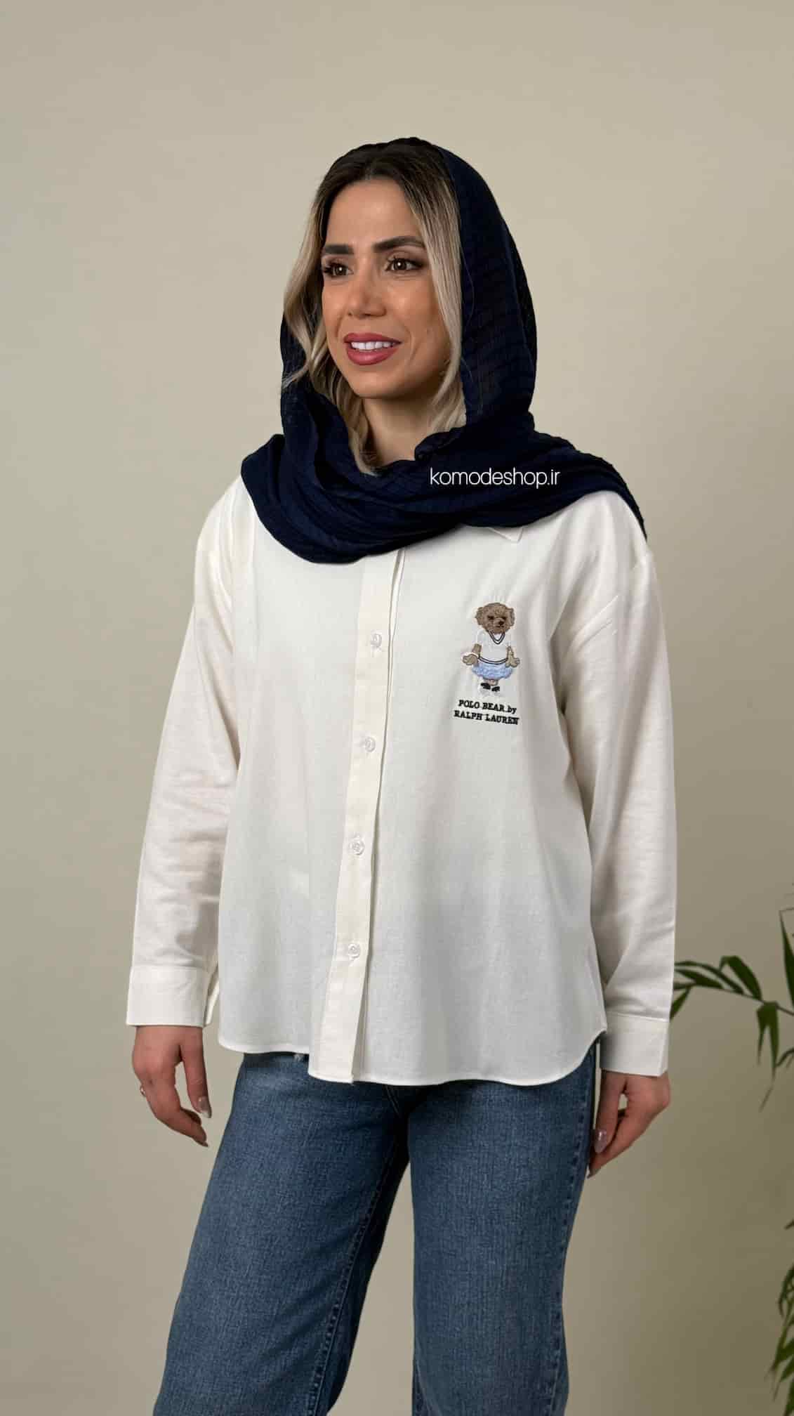 شومیز لینن رالف - Image 7