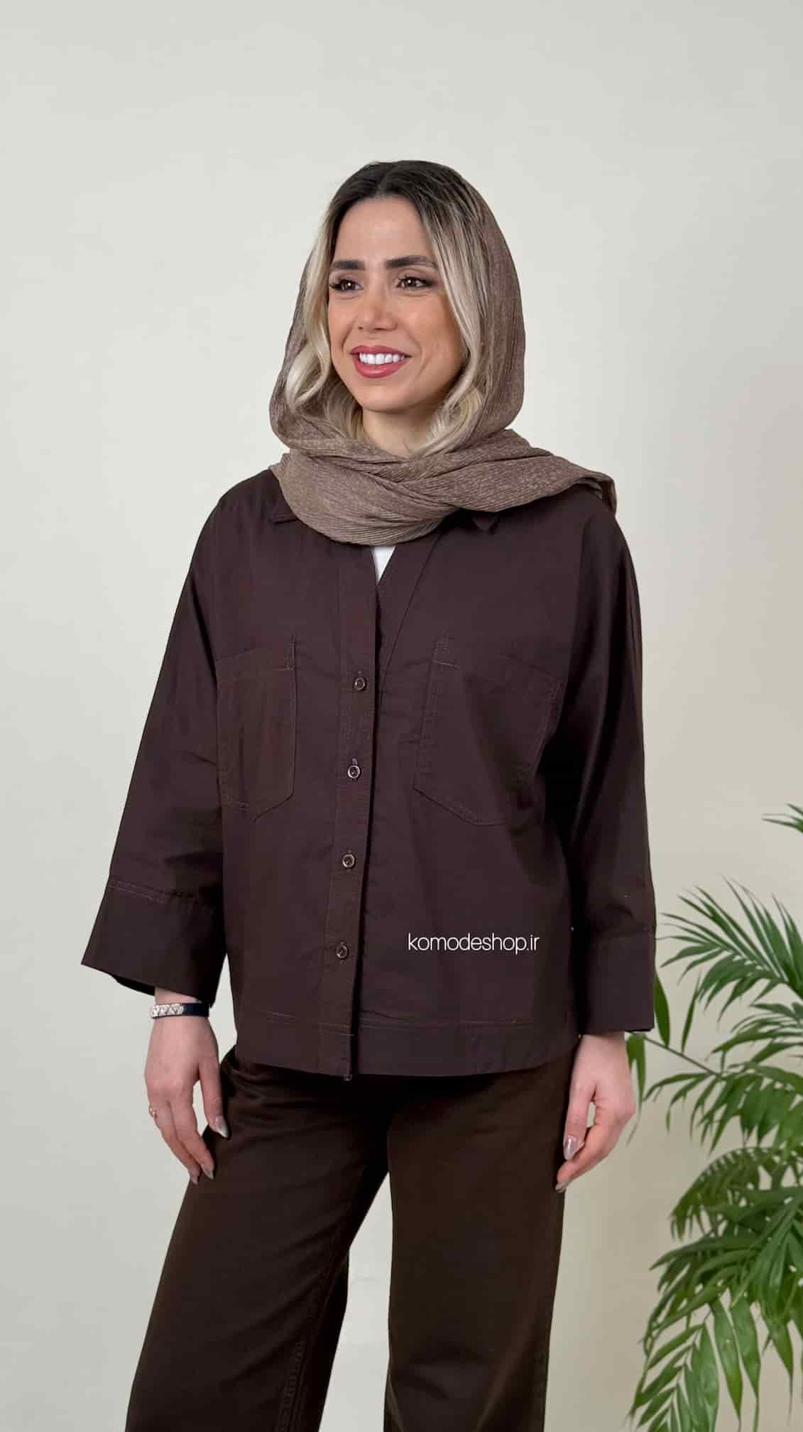 شومیز باکسی دوجیب زنانه قاصدک - Image 16