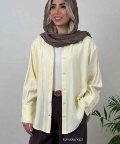 شومیز بلند مودال سارا - زرد کره ای