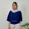 شومیز سیلک باکسی کراپ زنانه