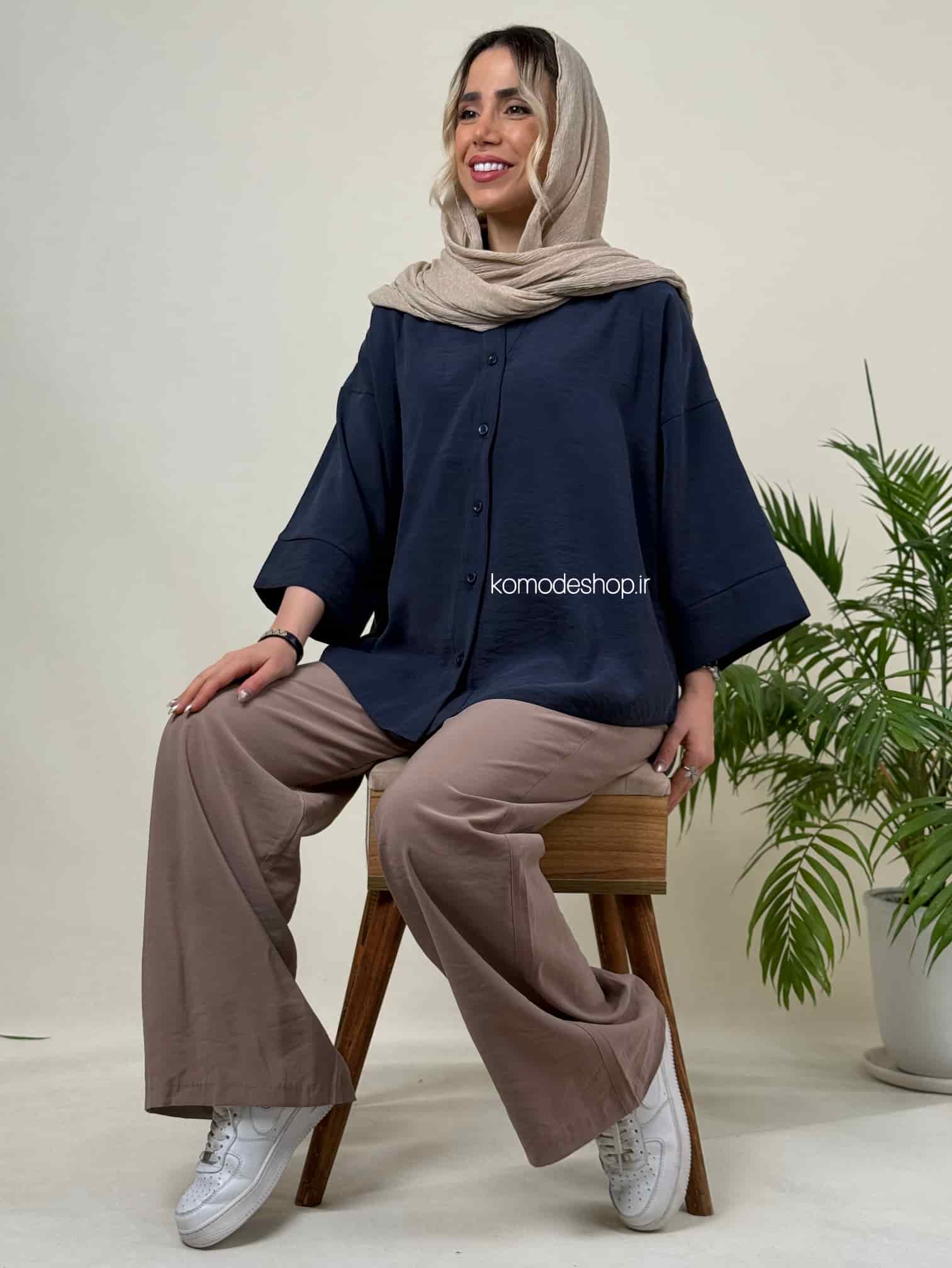 شومیز بلند زنانه مودال جانان - Image 13