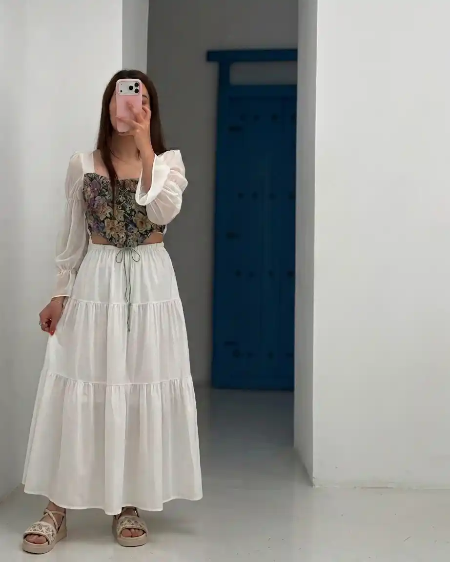 شومیز عروسکی گلیمی زنانه وارداتی - Image 5