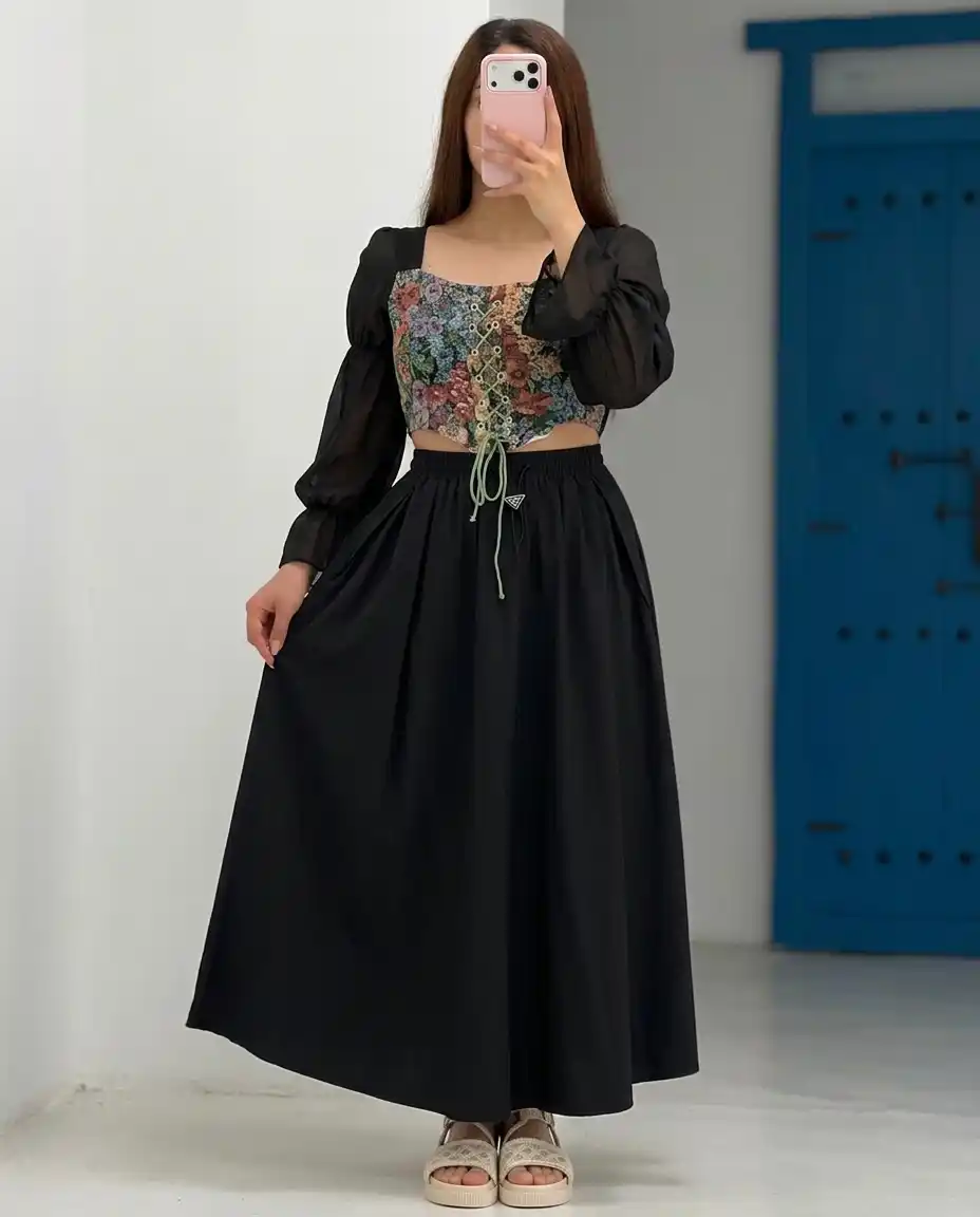 شومیز عروسکی گلیمی زنانه وارداتی - Image 6