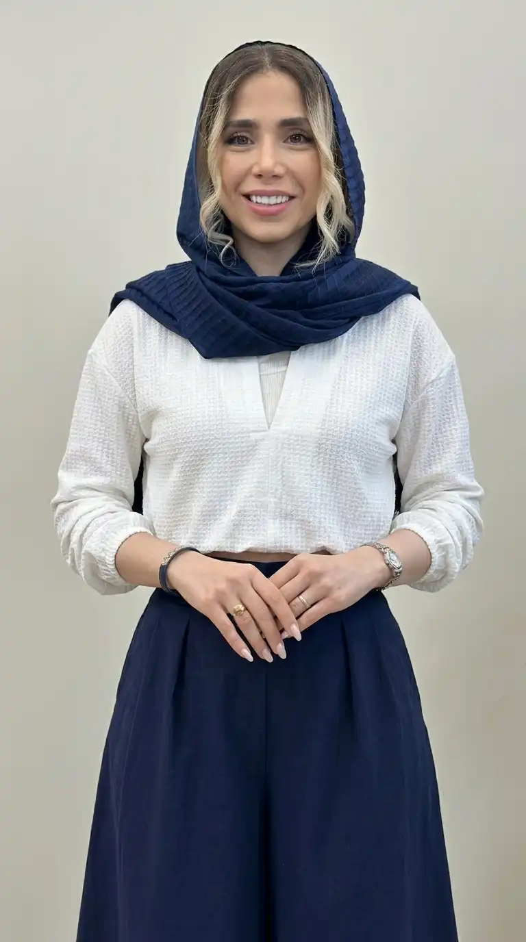 شومیز حصیری و تاپ زنانه دو تکه - Image 9