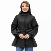 بارانی کوتاه کمربندی زنانه مدل آدرین با یقه ایستاده