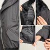 جزئیات خز جلوی کاپشن ژوپیا از یقه تا پایین